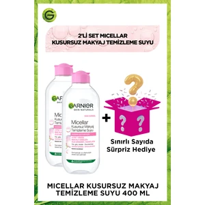 Micellar Kusursuz Makyaj Temizleme Suyu 400 ml 2'li Set + Sürpriz Hediye