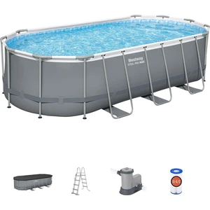 Bestway® 56710 Power Steel™ Prefabrik Yer Üstü Havuz Seti 5,49 M x 2,74 M x 1,22 M