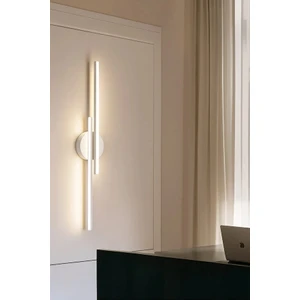 Modern Kablosuz Çift Yönlü Tak Çalıştır Ledli Pilli Aplik Banyo Tablo Ayna Aydınlatma Mat Beyaz Kasa