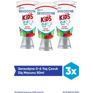 Promine 3-5 Yaş Çocuklar İçin Gün Boyu Çürüklere Karşı Koruyan Diş Macunu 50  ml x 3 Adet