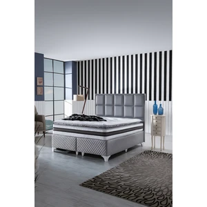 Şehrazat 120 x 200 cm Pedli Paket Tavşan Tüyü Kumaş Yaylı Yatak