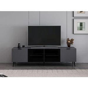 Plus Tv Ünitesi Cam Kapak Antrasit/antrasit