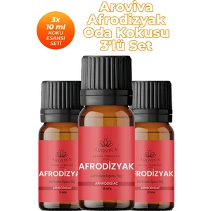 Afrodizyak Oda Kokusu 3'lü Set- Doğal Esansiyel Uçucu Yağ, Difüzör Esansı, Buhurdanlık Yağı