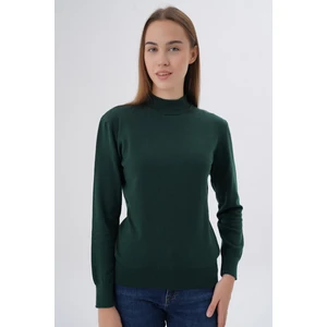 Trist Star Kadın %100 Organik Pamuk Yarım Balıkçı Yaka Triko Kazak Örme Bluz TRIST-6104