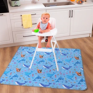 Mama Sandalyesi Altı ve Aktivite Bakım Örtüsü - Sıvı Geçirmez Yıkanabilir - 145X120CM