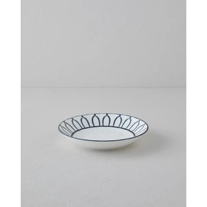 English Home Monarch Porselen Çukur Tabak 19 cm Siyah - Beyaz