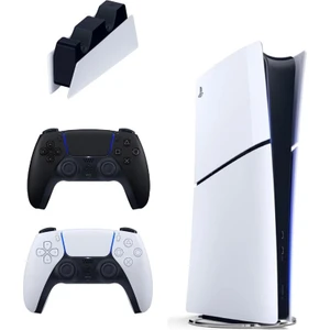 Playstation 5 Slim Digital 825 GB + Şarj Istasyonu + 2. Siyah Dualsense Ithalatçı Garantili