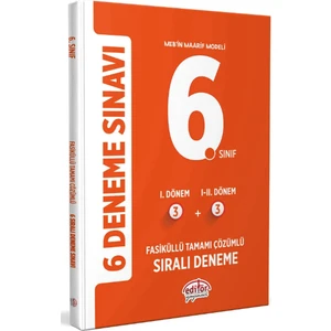Editör Yayınları 6.sınıf 3+3 6 Deneme Sınavı