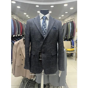 Kışlık Regular Kesim Yün  Erkek Ceketi