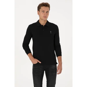 U.S. Polo Assn. Erkek Siyah Basic Sweatshirt 50307687-VR046