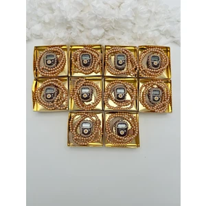 Lena Gift Workshop 10 Adet Hediyelik Çeyizlik Gold Kutulu Tesbih ve Taşlı Zikirmatik Seti ( Mevlit-Sünnet-Hac-Umre)