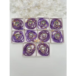 Lena Gift Workshop 10 Adet Hediyelik Çeyizlik Kutulu Tesbih ve Taşlı Zikirmatik Seti ( Mevlit-Sünnet-Hac-Umre)