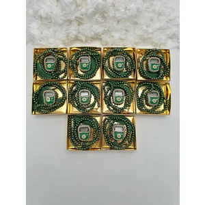 Lena Gift Workshop 10 Adet Hediyelik Çeyizlik Gold Kutulu Tesbih ve Taşlı Zikirmatik Seti ( Mevlit-Sünnet-Hac-Umre)