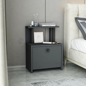 Lora Kapaklı Raflı Komidin