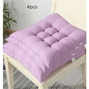 İstanbul Kumaş 4’lü Sandalye Minderi – Bağcıklı, Çökme Yapmaz Sünger Dolgulu, Yıkanabilir – 40X40 cm