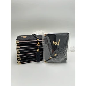 Lena Gift Workshop 10 Adet Hediyelik Jelatinde Kadife Yasin Cüzü ve Inci Tesbih Seti ( Mevlit-Hac-Umre)