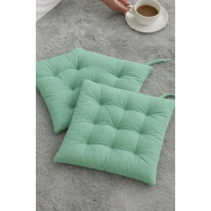 İstanbul Kumaş 4’lü Sandalye Minderi – Bağcıklı, Çökme Yapmaz Sünger Dolgulu, Yıkanabilir – 40X40 cm