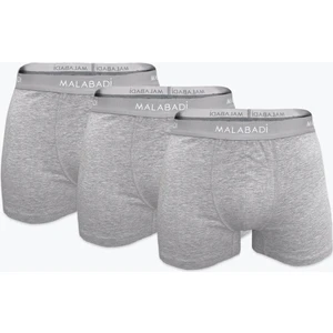 Erkek Gri 3 Lü Paket Pamuk Elastan Boxer 3M075