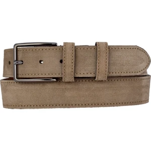 %100 Hakiki Deri 4 cm Açık Sütlü Kahverengi Süet Kemer Kot,kanvas Uyumlu Süet_açık.kahve