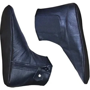 My Real Mest - Koyun Derisi Tek Lastikli - Fermuarlı Miflonlu Mest - Su Geçirmez Kışlık Mest - Bir tarafı lastik bir tarafı fermuarlı - 39 Numara - Siyah