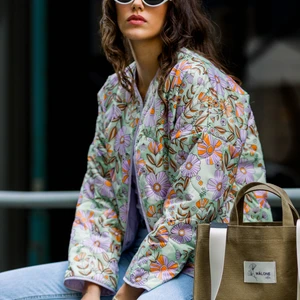 Retro Garden Kapitone Ceket