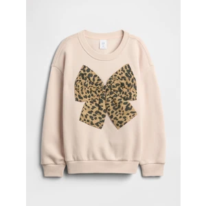 Kız Bebek Pembe Oversized Grafik Sweatshirt