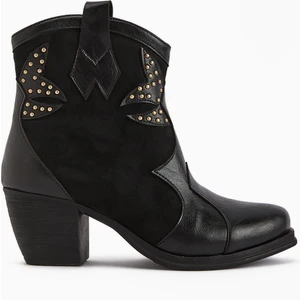 Lowis Siyah Troklu Kadın Kovboy Western Bot