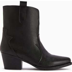 Erica Siyah Topuklu Western Kadın Bot