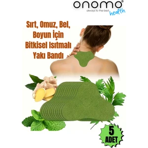 Health Sırt, Omuz, Bel, Boyun, Fıtık Için Bitkisel Isıtmalı Yakı Bandı 5 Adet