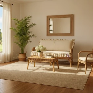 Shules Collection El Yapımı Buldan Yıkanmıs Keten 4 Tarafı Fırfırlı Bank Minderi 110X50X5CM