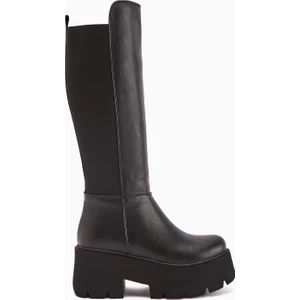 Sannah Siyah Platform Topuklu Kadın Çizme