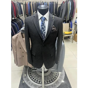 Kışlık Regular Kesim Yün  Erkek Ceketi