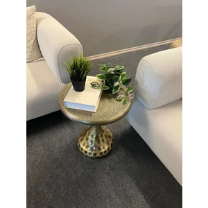 Dövme Yan Sehpa Gold Eskitme