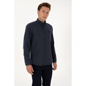 U.s. Polo Assn. Erkek Lacivert Gömlek Desenli 50316559-VR033