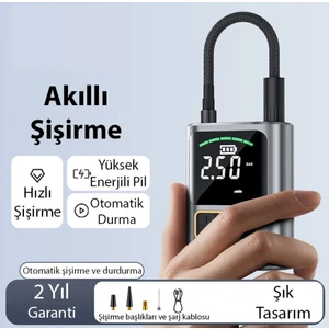 Turbo Şarjlı araç kompresörü digital ekran lastik şişirme pompası Tır Kamyon Otobüs minibüs için