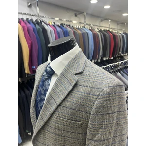 Kışlık Regular Kesim Yün  Erkek Ceketi