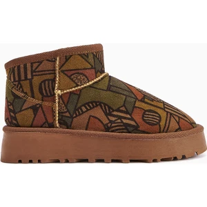 Lilly-Anne Desenli Içi Kürklü Kısa Bot