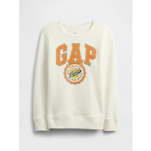 Erkek Çocuk Beyaz Gap Logo Sweatshirt
