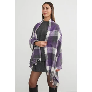 Ekose Desenli Yumuşak Dokulu Şal