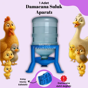 Mutlu Tavukçuluk 1 Adet Akıllı Otomatik Damacana Aparatı Güvercin Suluk Tavuk Suluğu Civciv Hindi Kaz Ördek Keklik