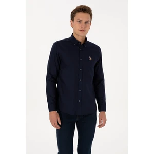 U.s. Polo Assn. Erkek Lacivert Gömlek Basic 50307676-VR033