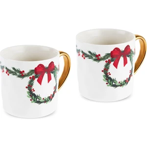 New Year Yılbaşı Çelenk 2 Kişilik Kupa 320 ml