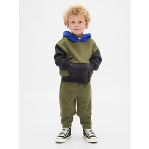 Erkek Bebek Yeşil Brannan Bear Detaylı Vintagesoft Colorblock Sweatshirt Set