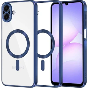 Samsung Galaxy A07 Için Magsafe ile Uyumlu Kılıf Kamera Lensli Korumalı Şeffaf Silikon Kapak