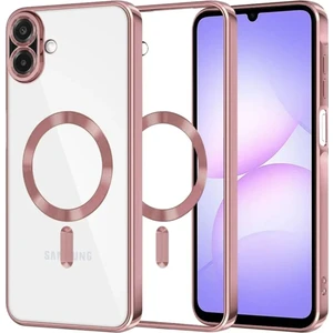 Samsung Galaxy A07 Için Magsafe ile Uyumlu Kılıf Kamera Lensli Korumalı Şeffaf Silikon Kapak