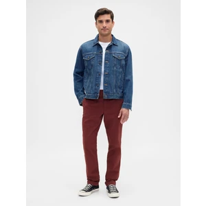 Erkek Bordo Slim Fit Gap Flex Khaki Pantolon