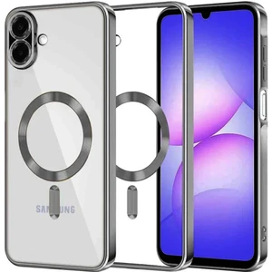 Samsung Galaxy A07 Için Magsafe ile Uyumlu Kılıf Kamera Lensli Korumalı Şeffaf Silikon Kapak