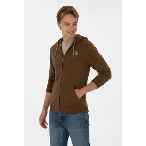 U.S. Polo Assn. Erkek Haki Örme Hırka 50313748-VR027