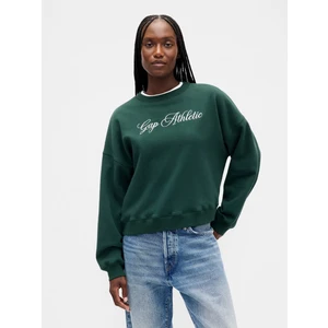 Kadın Koyu Yeşil Vintagesoft Gap Logo Wedge Sweatshirt
