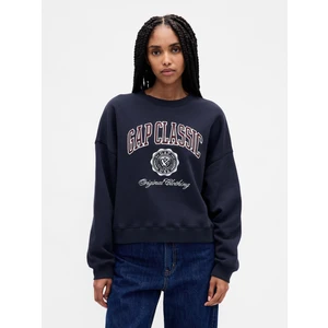 Kadın Lacivert Vintagesoft Gap Logo Wedge Sweatshirt